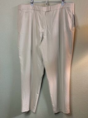 New Investments Pants Women’s 5th Ave Fit Straight Leg Tan Career Casual 22WR